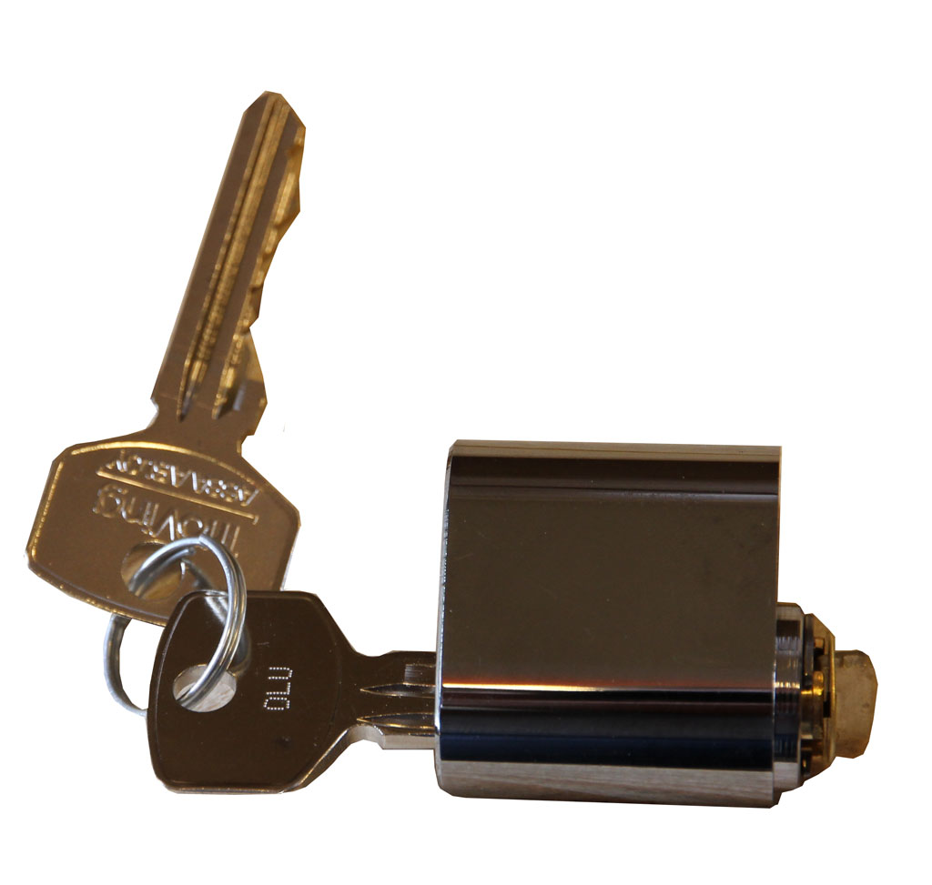 Låscylinder-BLU-med-2-nycklar